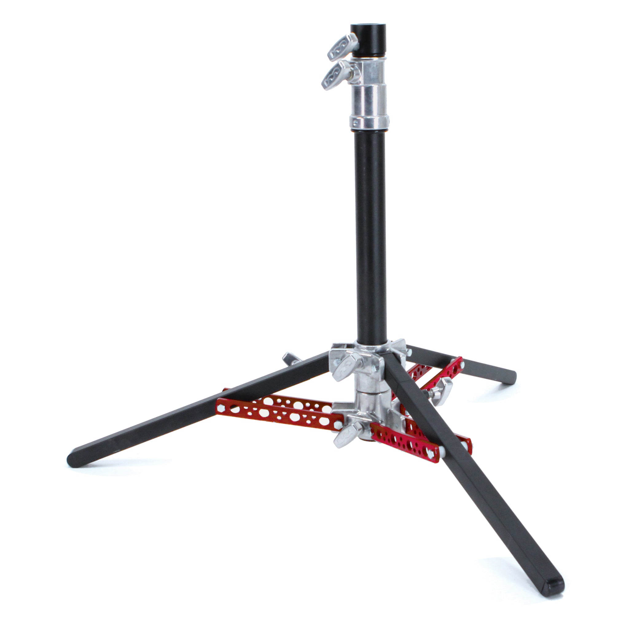 Matthews slider stand deployed for camera slider support