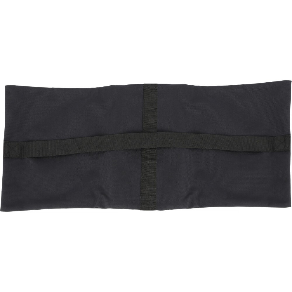 Black 35-pound saddle sandbag for stabilizing film equipment